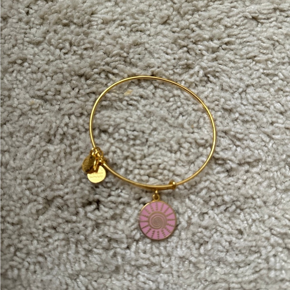 Alex and ani pink spiral sun bracelet